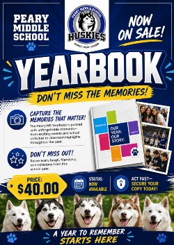 Purchase your Yearbook for $40.00!